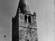 Zvonik u u Balama u prvoj polovici 80-ih godina, Bale. (fn. 19382) Iz arhive Arheološkog muzeja Istre