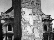 Zvonik u u Balama u prvoj polovici 80-ih godina, Bale. (fn. 19383) Iz arhive Arheološkog muzeja Istre