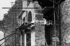 Radovi na rekonstrukciji i konzervaciji u crkvi sv. Sofije 1970. godine, Dvigrad. (bn. 8996) Iz arhive Arheološkog muzeja Istre