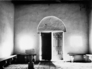 Unutrašnjost crkve sv. Marije 1968. godine, Galižana. (bn. 8490) Iz arhive Arheološkog muzeja Istre