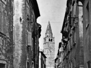 Pogled na zvonik crkve sv. Roka, Galižana. (foto Orel) Iz arhive Arheološkog muzeja Istre