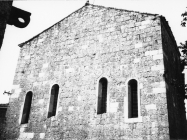 Začelje crkve sv. Marije Magdalene 1967. godine, Mutvoran. (bn. 8622) Iz arhive Arheološkog muzeja Istre