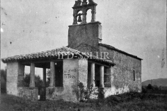 Crkva Svetog Roka krajem 40-ih godina u Novakima, Pazin. (fp. 498) Iz arhive Arheološkog muzeja Istre