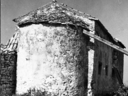 Crkva Svetog Petra u Savudriji sredinom 60-ih, Savudrija. (bn. 7138) Iz arhive Arheološkog muzeja Istre