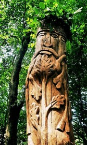 Kip boga Peruna, na planinskom vrhu Perun u parku prirode Učka, Hrvatska. Autor Marko Vrban.